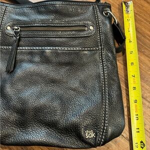 The Sak Charcoal Leather Shoulder Bag